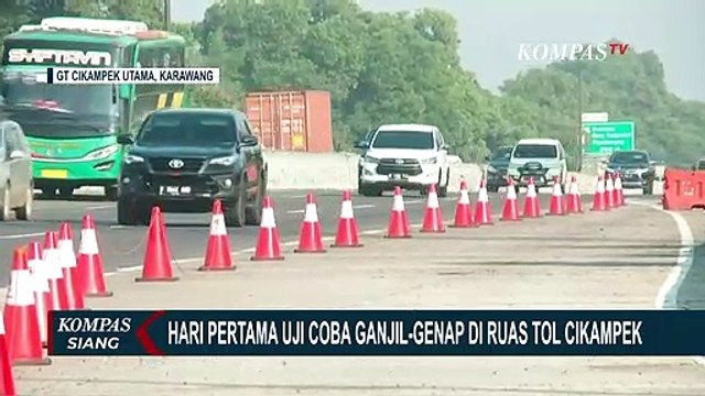 Hari Pertama Uji Coba Ganjil Genap di Tol Cikampek, Antisipasi Macet Selama Arus Mudik Lebaran 2022