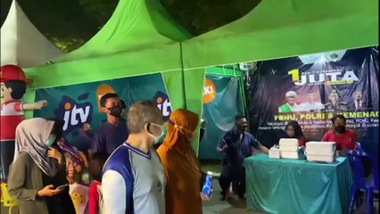 Kapolresta Sidooarjo Tinjau Vaksinasi Booster di Kampung Ramadhan Alun-alun Sidoarjo