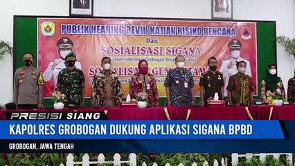 Kapolres Grobogan Dukung Aplikasi Sigana BPBD