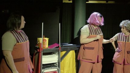 Escena de 'As que limpan', un montaje de A Panadaría