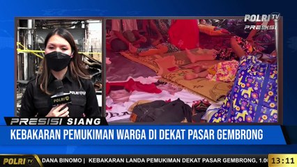 Live Report Natania Terkait Kebakaran di Kawasan Pasar Gembrong Melanda Permukiman Padat Penduduk