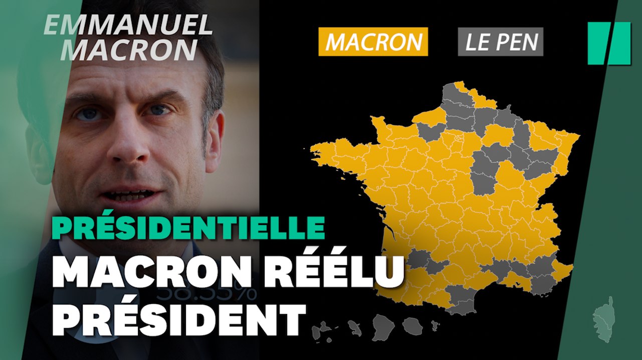 Emmanuel Macron a été réélu président de la République avec 58,55% des voix