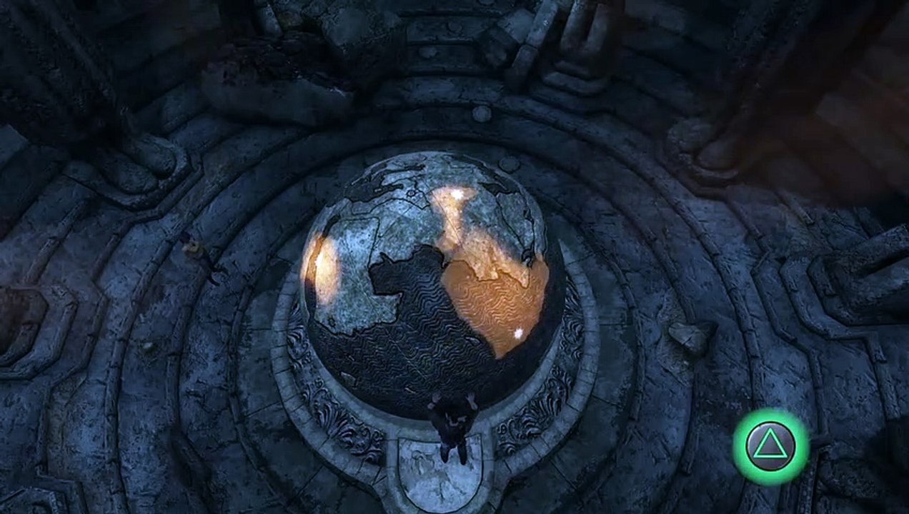 Uncharted 3 Drake's Deception Remastered - Chapter 9: Align Light with Globe Puzzle (Inner Crypts) Gameplay