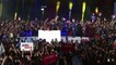 Re-elected French President Emmanuel Macron gives victory speech after defeating Marine Le Pen