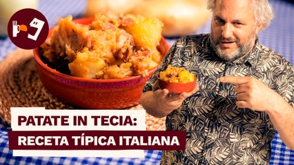 PATATE IN TECIA: La guarnición para tus barbacoas de PATATA,  CEBOLLA Y PANCETA