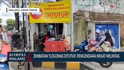 Tak Berfungsi Maksimal, Jembatan Tlogomas Kota Malang Ditutup Karena Timbulkan Kemacetan