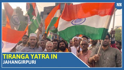 Tiranga Yatra in Jahangirpuri