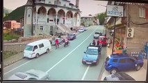 Rize’de filmleri aratmayan ilginç zincirleme kaza