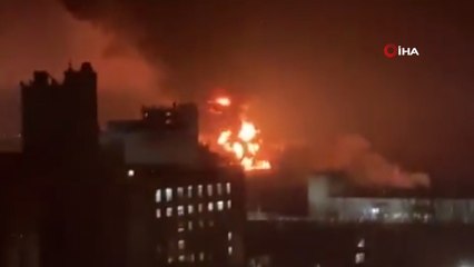 Ukrayna sınırındaki Rus petrol tesislerinde büyük yangın