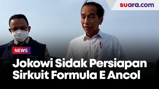 Jokowi Sidak Persiapan Sirkuit Formula E Ancol, Anies Mendadak jadi Sopir Presiden