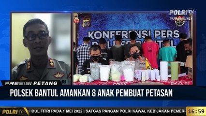 Live Dialog Bersama Kapolsek Bantul Terkait Polsek Bantul Amankan 8 Anak Pembuat Petasan
