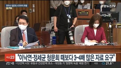 '첫 내각' 한덕수 청문회부터 파행…민주·정의 "자료 부실" 보이콧
