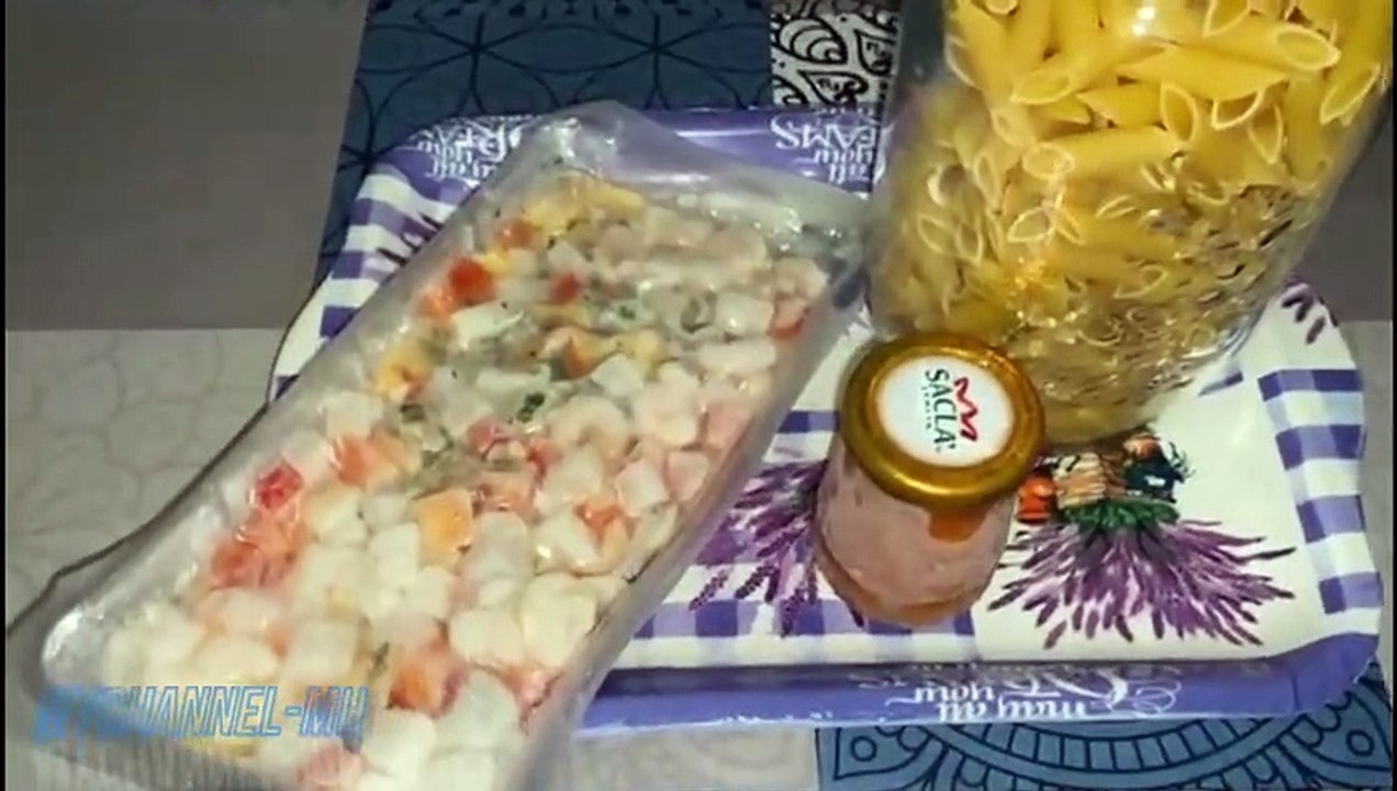 باسطة بفواكه البحر في 10 دقائق Pasta con frutti di mare