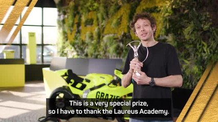 Valentino Rossi wins Laureus Sporting Icon Award