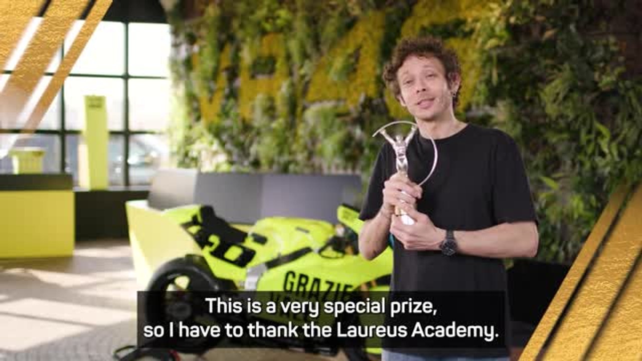 Valentino Rossi wins Laureus Sporting Icon Award
