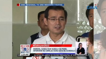 Moreno sa pag-alis ng ilang tagasuporta: taumbayan pa rin ang masusunod | 24 Oras