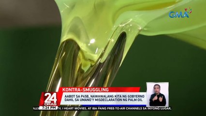 Aabot sa P45-B, nawawalang kita ng gobyerno dahil sa umano'y misdeclaration ng palm oil | 24 Oras