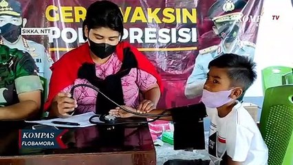 Polres Sikka Buka Gerai Vaksin 12 jam di Pusat Perbelanjaan