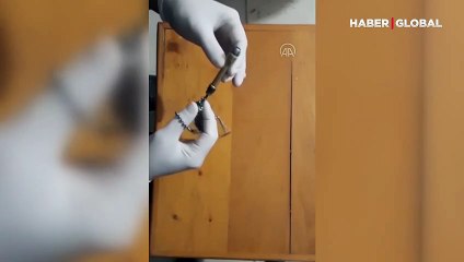 Kolye görünümlü silah ele geçirildi