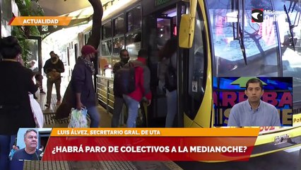¿Habrá paro de colectivos a la medianoche?