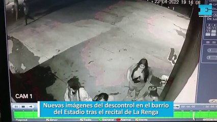 Nuevas imágenes del descontrol en el barrio del Estadio tras el recital de La Renga