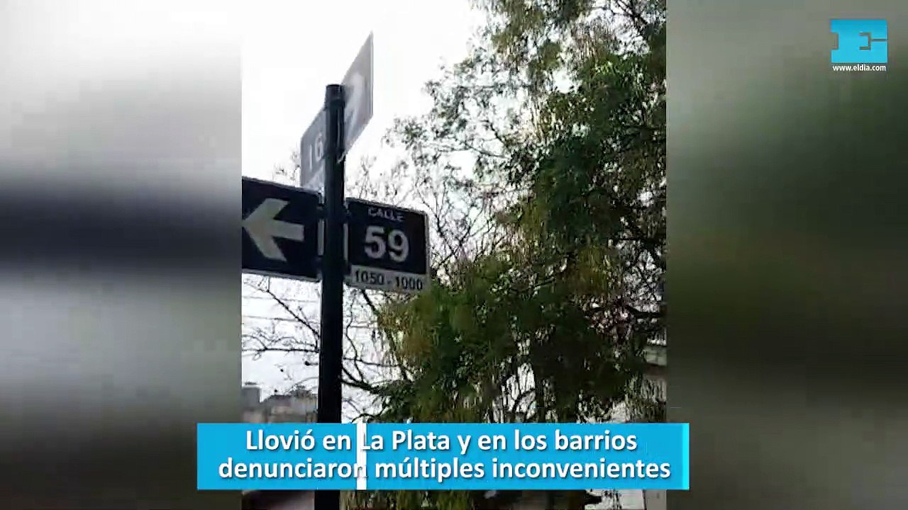 Llovió en La Plata y en los barrios denunciaron múltiples inconvenientes