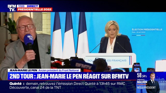 Jean-Marie Le Pen: Dire que Marine Le Pen est une candidate d'extrême droite, c'est un procédé de combat politique