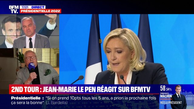 Un petit coucou affectueux : Jean-Marie Le Pen a parlé brièvement Marine Le Pen après sa défaite