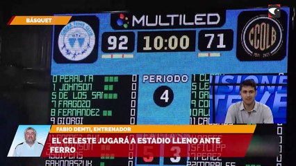 El celeste jugará a estadio lleno ante Ferro