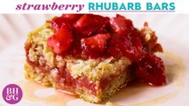Strawberry-Rhubarb Bars for a Refreshing Spring (or Summer!) Dessert