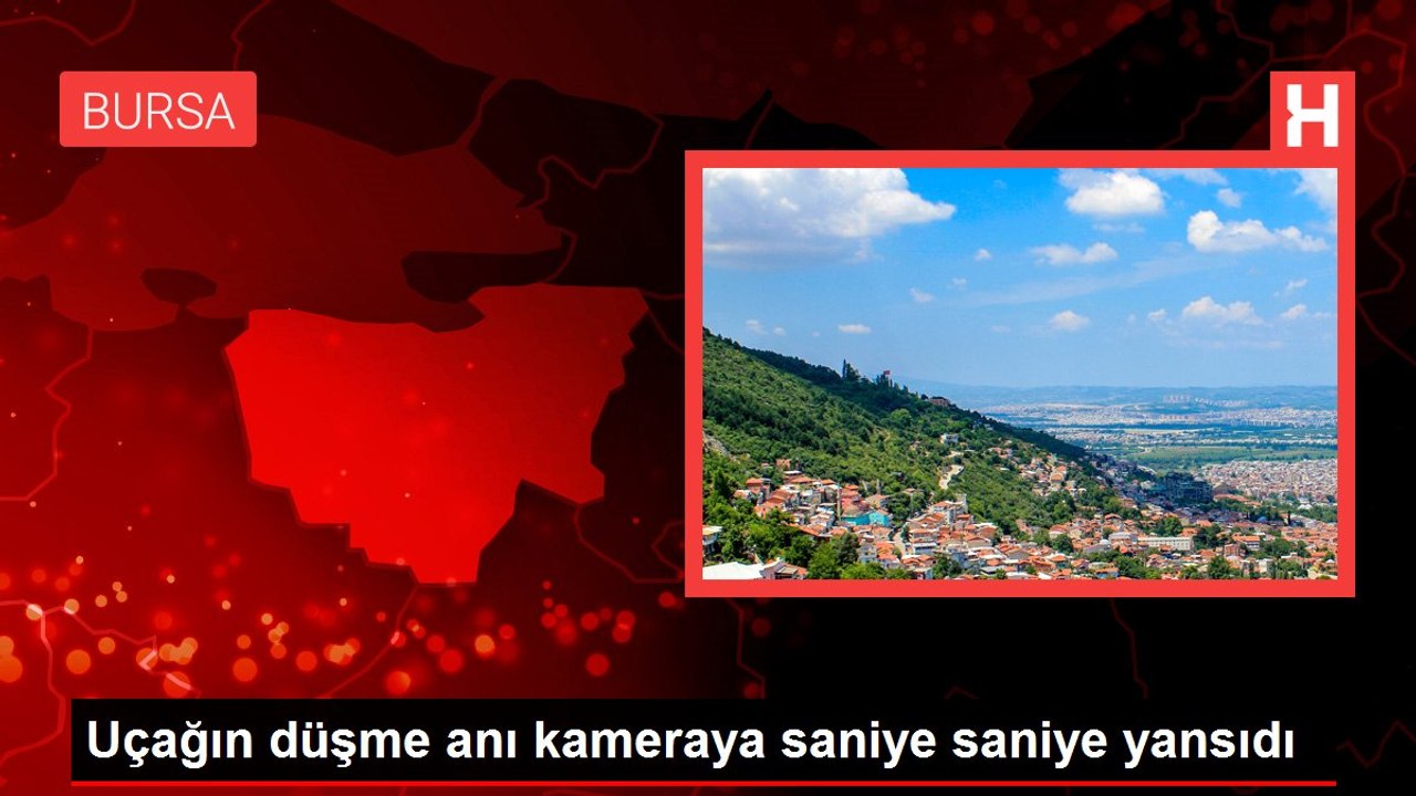 Uçağın düşme anı kameraya saniye saniye yansıdı