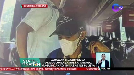 Larawan ng suspek sa pambobomba sa bus sa parang, Maguindanao, inilabas ng pulisya | SONA