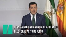 Juanma Moreno anuncia el adelanto electoral en Andalucía al 19 de junio