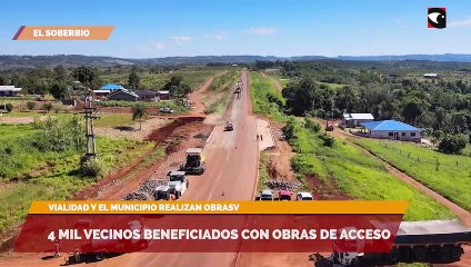 4 mil vecinos beneficiados con obras de acceso