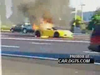 Lamborghini On Fire