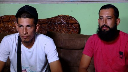 Yorjan Duarte Araya, hermano de Franciny. Luis Orlando Jiménez Ocampo, primo de Franciny