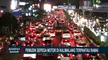 Pemudik Sepeda Motor Terpantau Sudah Ramai Melintasi Kalimalang