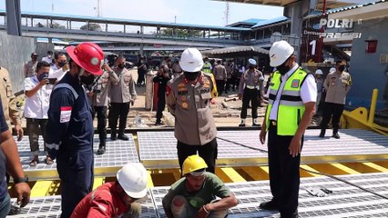 Kapolda Banten Bersama Wakapolda Cek Perbaikan Dermaga 1 dan Pos Terpadu di Pelabuhan Merak