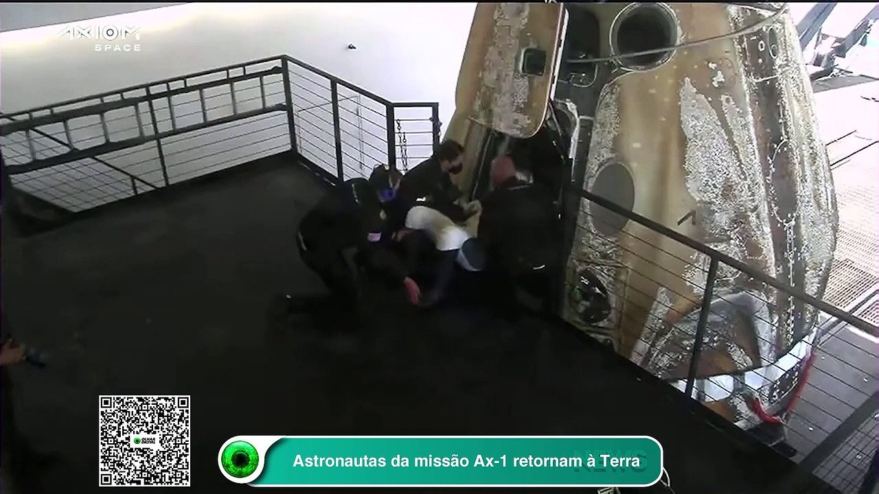 Astronautas da missão Ax-1 retornam à Terra