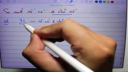 So sánh số có 2 chữ số