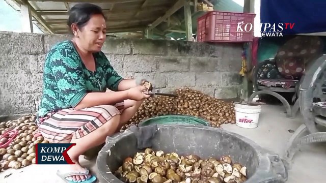 Bulan puasa menjadi berkah bagi pembuat kolang kaling