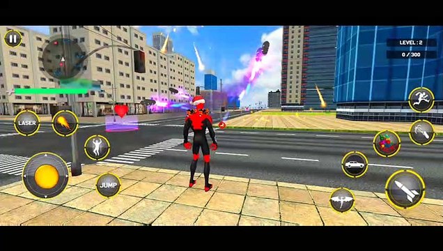 Santa Spider Rope Hero Vegas City Rescue Gangster Crime Simulator Android Gameplay By Games Zone