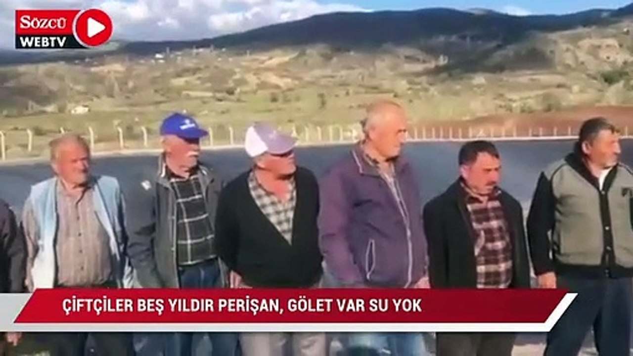 Çiftçiler 5 yıldır perişan, gölet var su yok