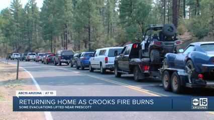 Download Video: Fire crews make progress on Crooks Fire, some residents allowed to return home