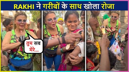 Rakhi Sawant Gives Iftar Party To Poor People On Street