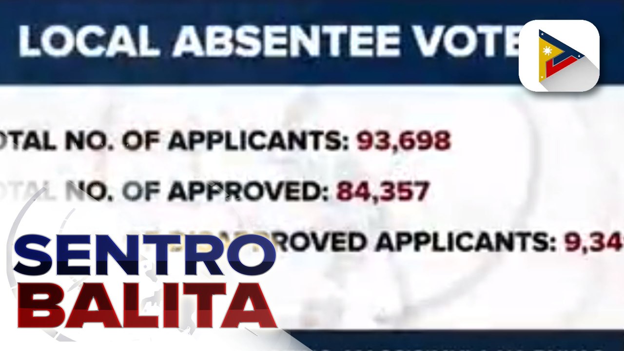 Local absentee voting, magsisimula na bukas; Local absentee voters, higit 84-K ayon sa Comelec