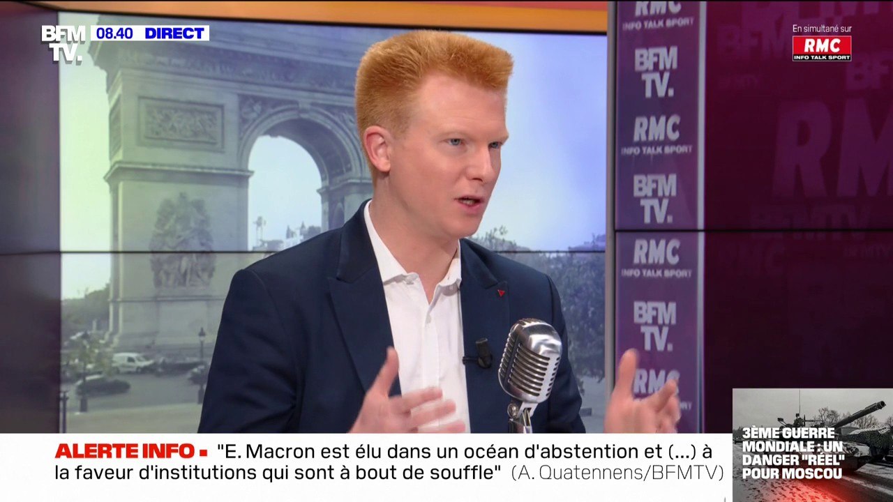 Retraites: Adrien Quatennens appelle les Français à "se mobiliser dans la rue"  le 1er mai