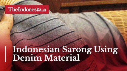 Indonesian Sarong, but Make It Cool Using Denim Material