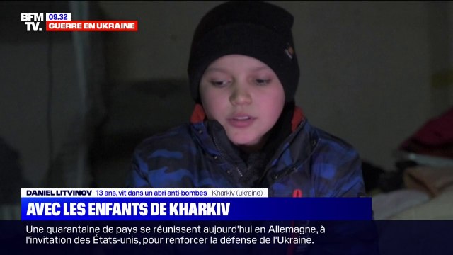 Guerre en Ukraine: des enfants de Kharkiv témoignent