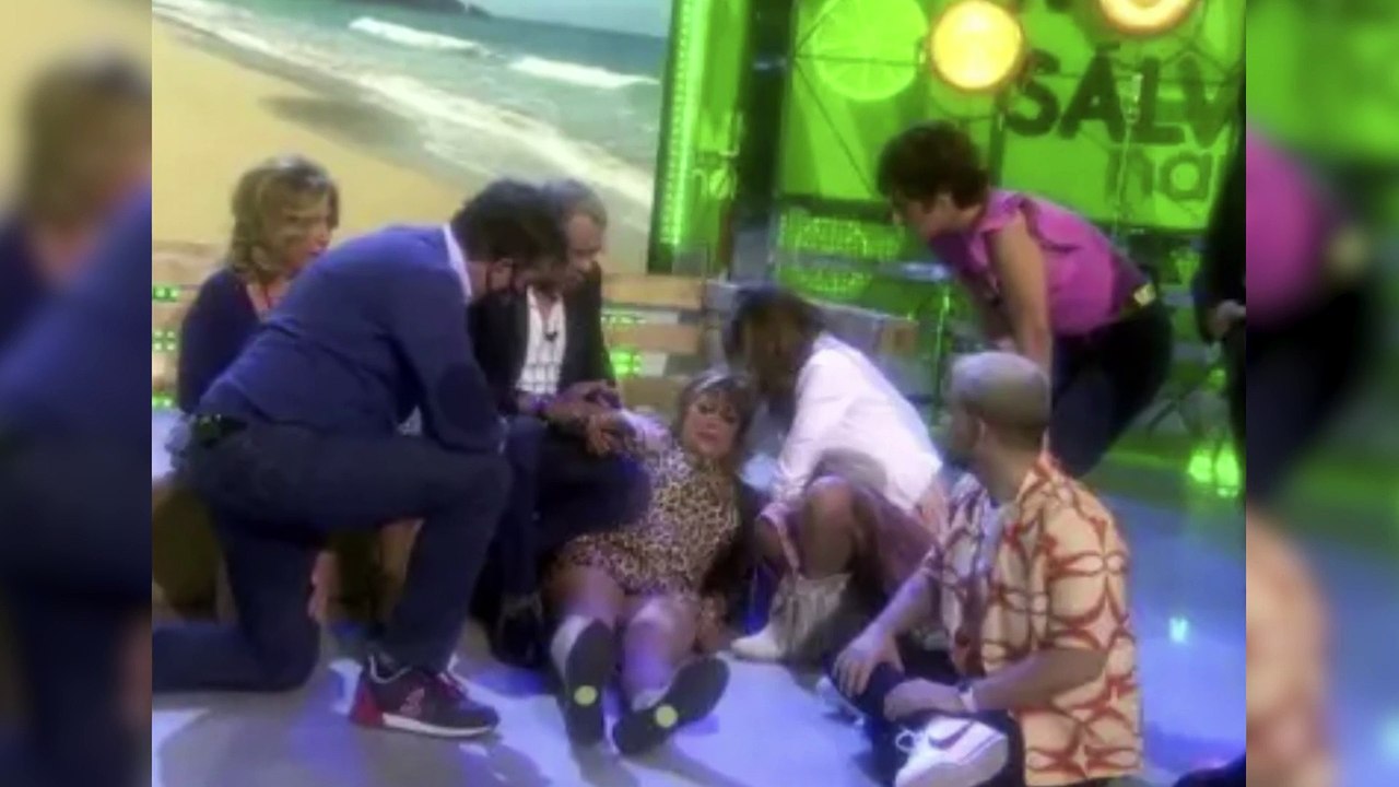 Belén Esteban se rompe la tibia y el peroné en televisión